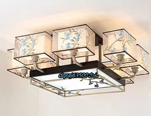 極美品★ 8灯 シーリングライトリビング吊り下げランプ寝室ベッドルーム現代風シンプルヴィンテージ照明器具ランプ