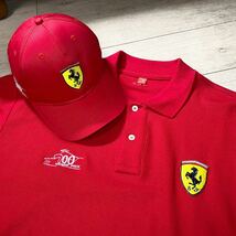 FERRARI FILA 700TH GRAND-PRIX AT BERGIAN GP 2004 AND SCHUMI 7TH WORLD CHAMPION POLO & CAP フェラーリ フィラポロシャツ 帽子_画像1