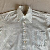 70s Career Club PRINTED SHIRT ヴィンテージ ビンテージ プリントシャツ 白シャツ 長袖シャツ アメトラ トラッド TRAD 60s 送料無料_画像5