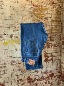 80s Levi's 505 DENIM PANTS CHAIN STITCH Vintage Vintage Levi's Denim pants chain stitch bar tuck 70s free shipping 