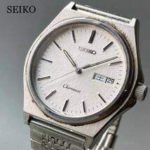 【動作品】セイコー クロノス SEIKO Cronos 腕時計 クォーツ メンズ ケース径35㎜ ビンテージ ウォッチ 男性_画像1