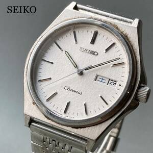 【動作品】セイコー クロノス SEIKO Cronos 腕時計 クォーツ メンズ ケース径35㎜ ビンテージ ウォッチ 男性