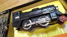 野村トーイ　T.N No.900 笛入　レール汽車セット　Battery train set with Light and w2histle当時物 不動 現状 ブリキ 鉄道模型SL_画像9