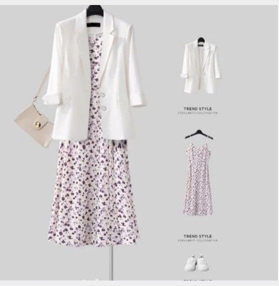 【新品タグ付き】 韓国 キャミワンピ セットアップ XL 花柄