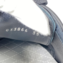 CHANEL シャネル G33866 スニーカー シューズ 靴 ココマーク ヌバック レザー ビニール ブラック クリア [サイズ 35(約22cm)]_画像6