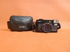 g471 ジャンク MINOLTA HI-MATIC AF2-MD コンパクトフィルムカメラ ケース付き/60