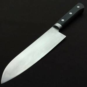 三徳包丁 万能包丁 洋包丁 MIRUS best STAINLESS STEEL 刃長約165㎜ 鍔付 両刃 庖丁 刃物 Kitchen knife Santoku Knife 【4169】の画像2