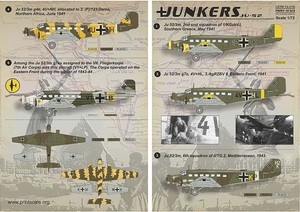 プリントスケール 72-075 1/72 ユンカース JU-52