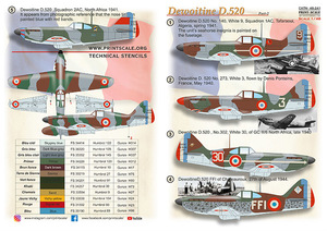 プリントスケール 48-241 1/48 D-520 ドワチン パート2