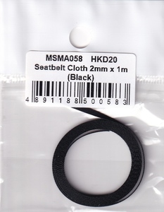 MSMクリエイション MSMA058 1/24 シートベルト布2mmx1m（黒）