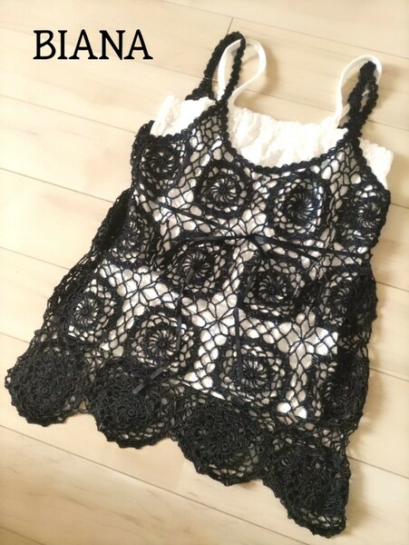 BIANNA＊ボヘミアンstyle鍵編みのアンサンブルキャミ＊新品