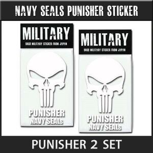 NAVY SEALs PUNISHER sticker 2 pieces set free shipping [ product number j718]