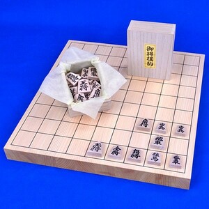  wooden shogi set .1 size desk shogi record set ( shogi piece blue ka pushed . piece )[ Go shogi speciality shop. . Go shop ]
