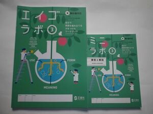 2020年度対応 エイゴラボ ３年 東京書籍版 正進社 解答と解説付属 中学 教科書対応 New Horizon ニューホライズン