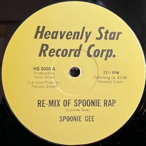 Spoonie Gee / Re-mix Of Spoonie Rap 12inch盤その他にもプロモーション盤 レア盤 人気レコード 多数出品。