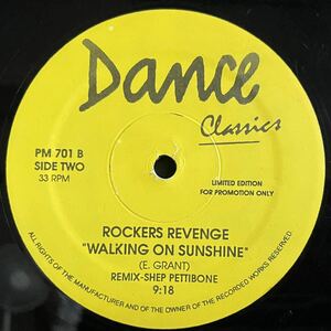 Rockers Revenge / Walking On SunshineとVarious / The Prelude Megamix DJ Mix Simon Harris 12inch盤