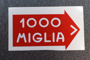 ◎ EUROステッカー 1000MIGLIA (大) 樹脂フィルム製 W85mm ocitys rcitye WRC ラリー・フィンランド 1000湖ラリー gazoo ヤリス ランエボ