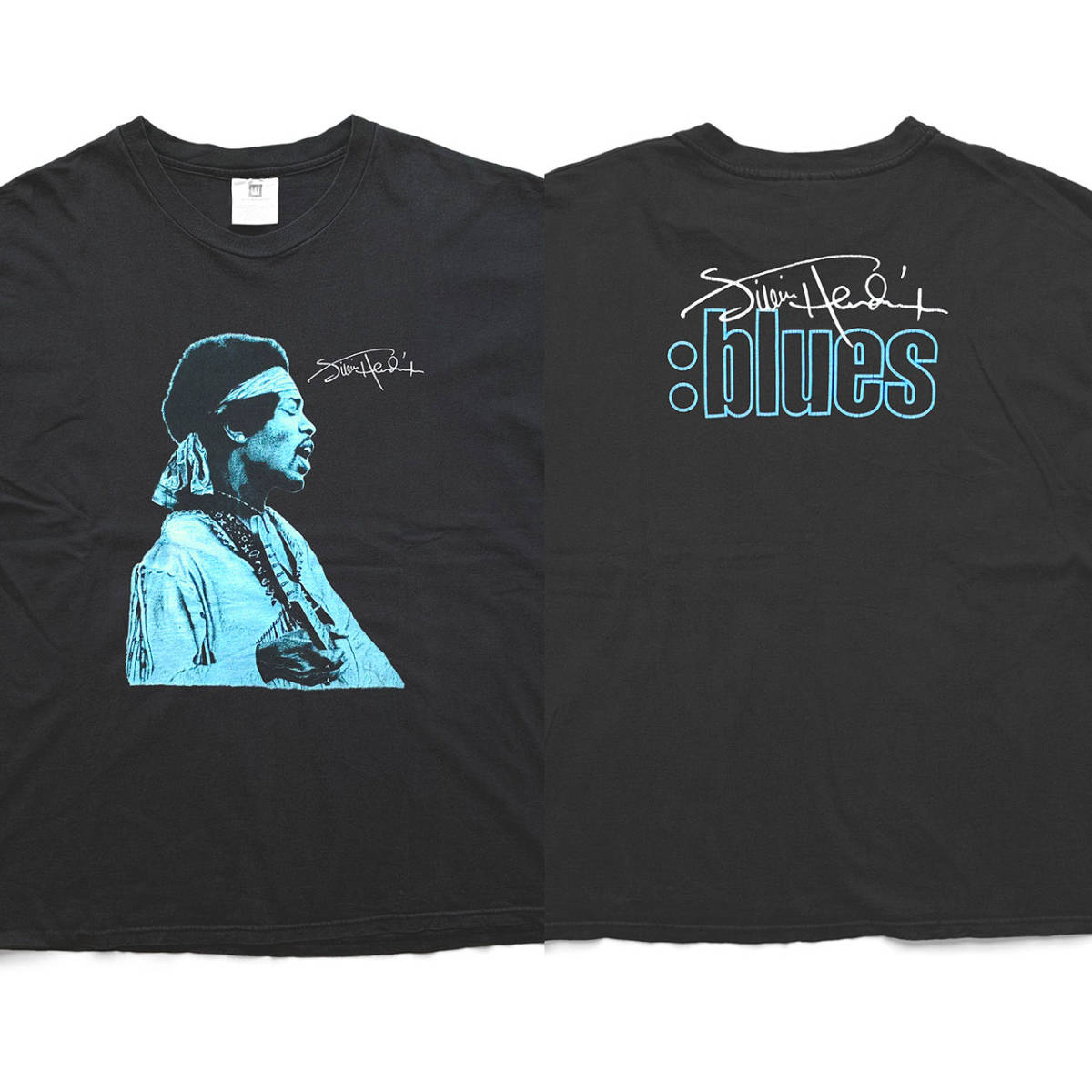 90sヴィンテージ｜Jimi Hendrix: Blues Tシャツ [XL]-