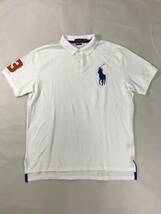 新品 アウトレット 13075 Sサイズ ポロ シャツ 白　ビッグポニー polo ralph lauren ポロ ラルフ ローレン _画像1