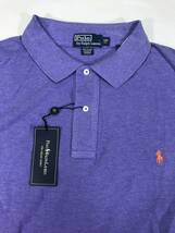 新品 アウトレット 13253 3XB サイズ 半袖 ポロ シャツ polo ralph lauren ポロ ラルフ ローレン 紫 XXL TALL 大きい BIG_画像3