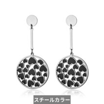 ピアス 黒 ブラック ステンレス アクリル ハート チタン レディース_画像8