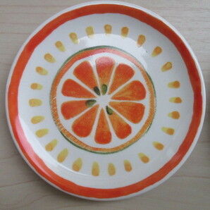 ミスド スペイン風 中皿と小皿（豆皿）4枚セット 未使用品②   オレンジ/オリーブ/ひまわり ミスタードーナツ景品 の画像6