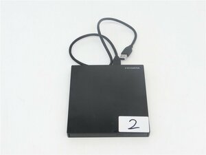 中古品　I-O DATA ポータブルDVDMultiドライブ/USB3.0接続/DVRP-UT8LKA/動作確認済み 送料無料