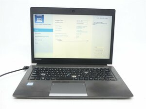  б/у ноутбук Note PC TOSHIBA R63/A Core i5 6300U/8GB/SSD128GB BIOS до отображать утиль бесплатная доставка 