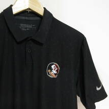 美品　NIKE GOLF　ナイキ ゴルフ　ドライフィットポロシャツ　ブラック　表記サイズM　送料230円_画像1