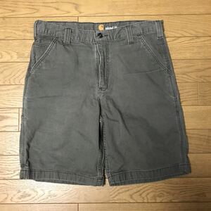 carhartt RUGGED FLEX RELAXED FIT CANVAS SHORTS size-34(平置き43股下23) 中古(美品) 送料無料 NCNR