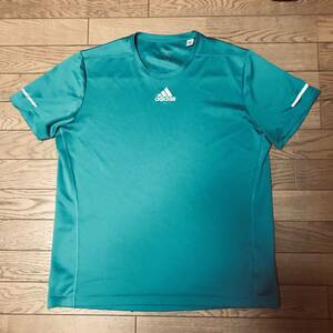 adidas RUNNING MEN’S SHORT SLEEVE SHIRTS size-2XO(着丈69身幅58) 中古(美品) 送料無料 NCNR