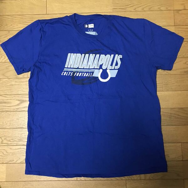 NFL INDIANAPOLIS COLTS MEN’S SHORT SLEEVE T-SHIRTS size-XL(着丈71身幅61) 中古(超美品) 送料無料 NCNR