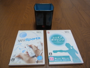 Wii Sports / Shape Boxing Set 2 / Club.nintendo Wii Удаленный Concase Используется