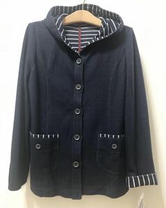 [ new goods ] super-discount * stock disposal LL size cotton . lady's jacket Mrs. jacket woman Denim manner with a hood . jacket 