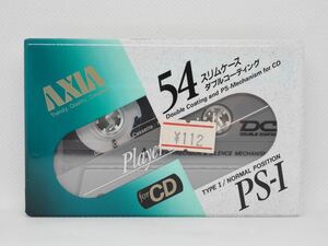 【未使用】AXIA カセットテープ PS-Ⅰ 54 for CD ノーマルポジション スリムケース ダブルコーティング