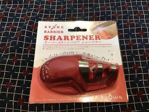 ●未使用品 STONE BARRIER ストーンバリア SHARPENER スーパーストーンバリアシャープナー 粗研ぎ 仕上げ ハマグリ刃●