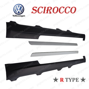  Volkswagen Scirocco 13 13CDL 13CTH 13CAV 13CCZ 13CAW 2009~2014 боковой спойлер комплект подножка юбка обвес 