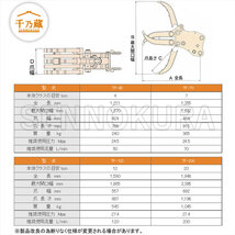 ユタニ工業 フォーククラブ「ふりふりつかむっち」 TF-120 油圧式 12t_画像4