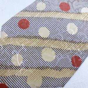 N366 美品◎ NORIKO KAZUKI ネクタイ 総柄 水玉模様 シルク100% 絹 上質