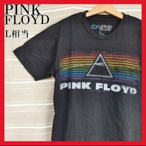 ピンクフロイドPINKFLOYDロック狂気バンドTシャツtシャツバンt黒半袖ロゴ 半袖Tシャツ