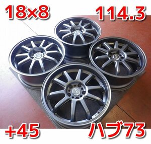 5zigen 5d Inperio inperio inperio ♪ 18 × 8J / PCD114.3 ・ 5h ・ +45 ♪ Alphard, Vellfire, Crown, Harrier, Lexus GS и т. Д.!