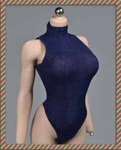 【緊急入荷 在庫僅か】セクシーボディースーツ Blue 1/6 女性フィギュア用 sdl