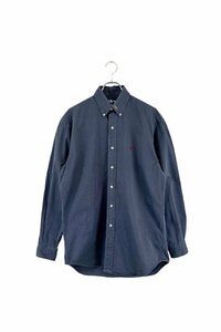 90's Ralph Lauren BLAKE navy shirt ラルフローレン 長袖シャツ ネイビー ボタンダウン ヴィンテージ