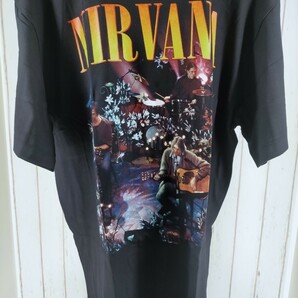 【激レア新品】NIRVANA●MTV unplugged liveカート・コバーンTシャツ●半袖XL●90sシングルステッチ●デッドストック●アンプラグドライブ