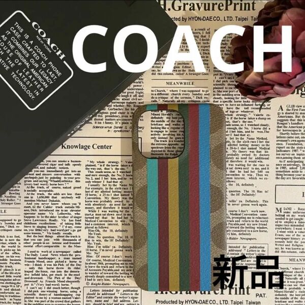 COACH iPhone13 pro 対応ケース コーチ KHAKI MULTI スマホケース カバー スマホ iPhone値下げ