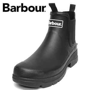  Bab a-Barbour shoes men's rain boots size 8 boots side-gore rain shoes waterproof MRF0028 BK11 new goods 