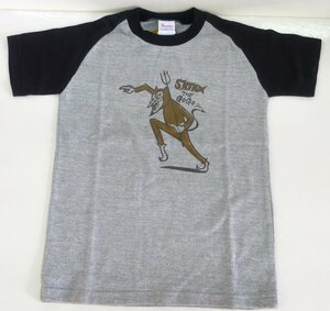 ☆保管品!Tシャツ Printstar ODDROD SATAN THE GoGo キッズサイズ(130) カラー：グレー/ブラック☆　