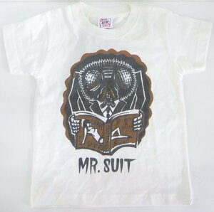 ☆保管品!Tシャツ CROSS STITCH ODDROD Mr.SUIT キッズサイズ(110) カラー：ナチュラル☆　