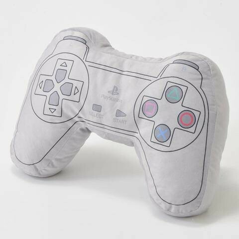 即決 プレイステーション コントローラー ダイカットクッション 38×32 新品タグ付き PlayStation プレステ