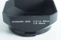 影TG【並品 送料無料】PENTAX ペンタックス STANDARD LENS 1：1.2-1.4 50mm 1：1.8 55mm 角型レンズフード（52mm径）_画像1